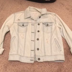 Acid wash jean jacket